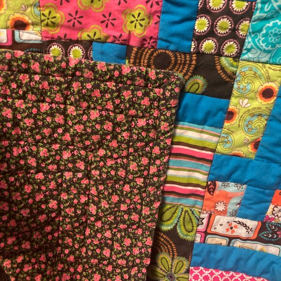 Handmade Quilt Lap Blanket Throw Wall Hanging Quilts For Kids - Picture 6 of 7